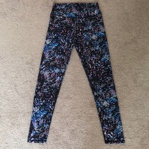 Black/blue/purple Fabletics leggings